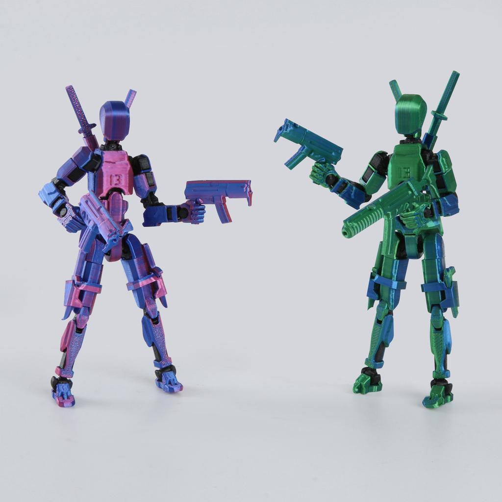Mobile Doll Set, 3D Printed Titan Robot Mobile Doll, Posable Mobile Doll, Suitable For Collectors, Desktop Decoration