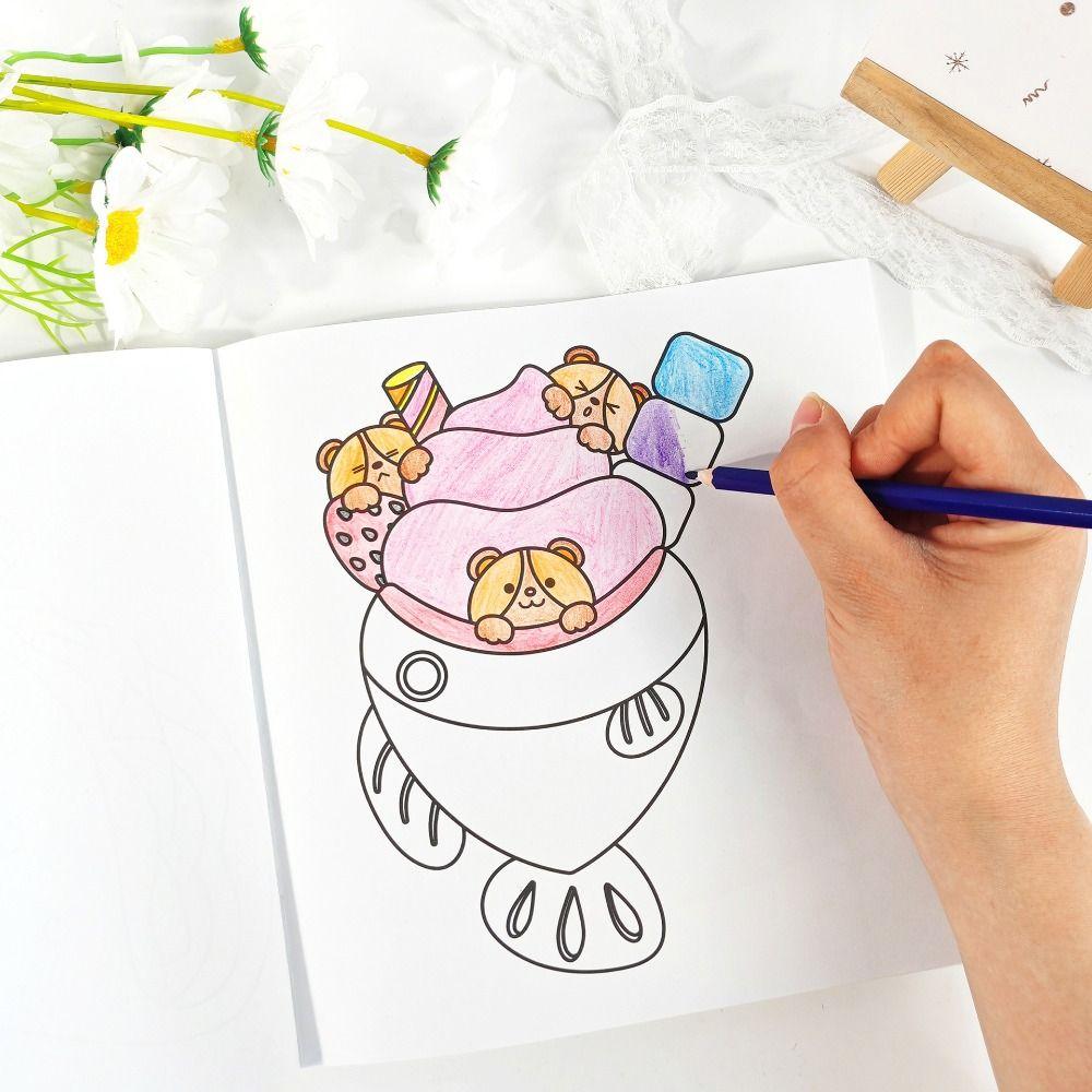 DIY Graffiti Painting Book Educational Montessori Drawing Toys Doodles Book Adults and Teens