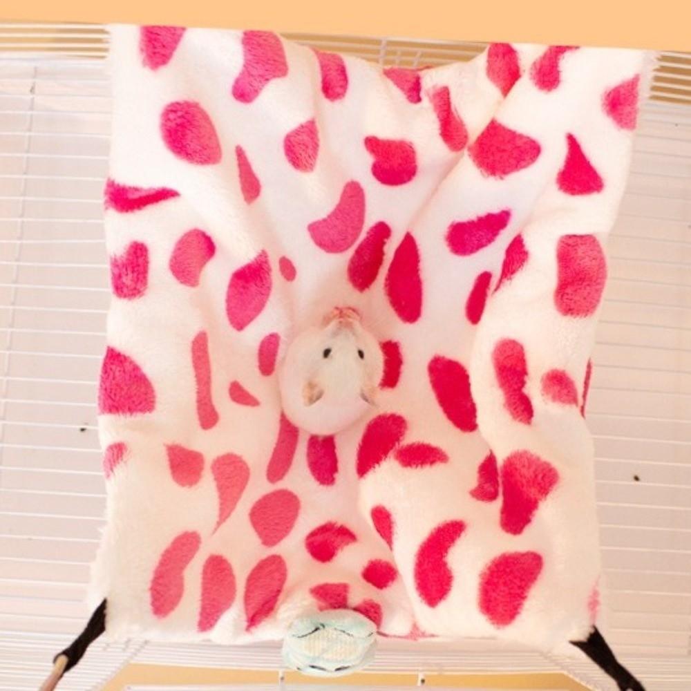 Cute Double-layer Hamster Hammock Warm Breathable Hamster Cotton Nest Washable Hamster Habitat Pet Cage