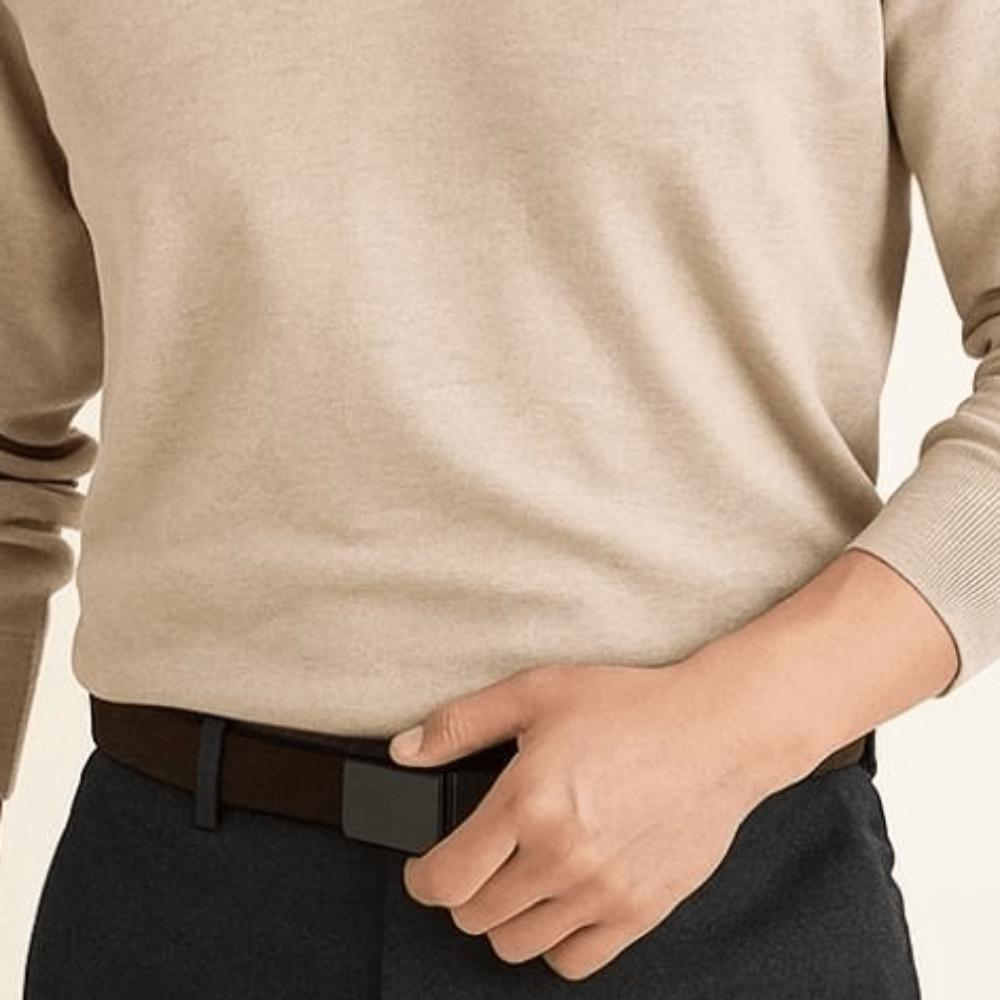 Contrast Color Both Sides Available Belt Zinc Zinc Alloy Nylon Waistband Classic Men Weaving Belt  Boys