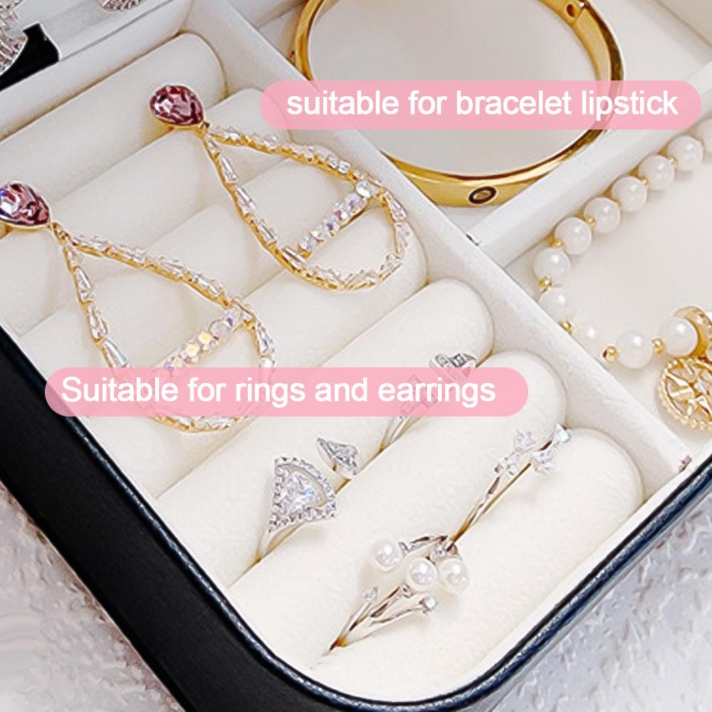 Portable Jewelry Storage Box 2023 New High-end Exquisite Large Capacity Travel Jewelry Bag Jewelry Box Organizer