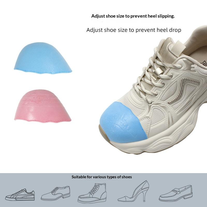 Anti Slip Pu Forefoot Insert Pads Adjustable Shoe Size Toe Pad Toe Front Cushion Pain Relief Protector Women High Heel Gifts