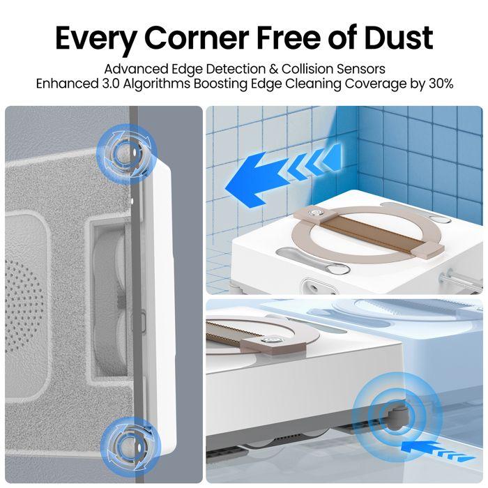 Robot Glass Cleaner 3200Pa – 4 Nozzles, 3 Modes (Z, N, Z+N), Voice Guide – 2 Tanks 50ml – Remote Control, Cable 5m