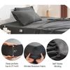 Extra Deep Pocket King Size Sheets Sets Fits Mattress Cover Split Head Flex King Sheet Set Bed Sheets Double Brushed Easy Fit 4 Piece Set FlexTop