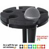 6 Slot Shockproof Microphones Stand Holder Portable Organizers For Studio Recording Live Streaming And Outdoor