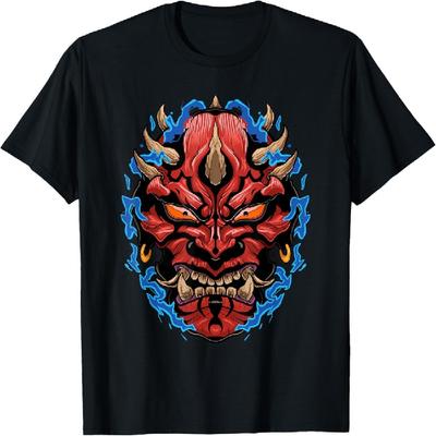 Oni Dämon Japanischer Teufel T-Shirt(4)
