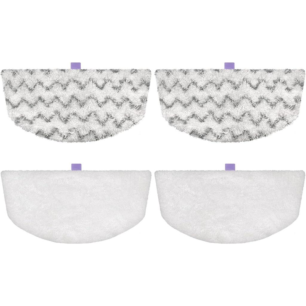 Steam Mop Replacement Pads Compatible with Bissell Powerfresh Mop Pads for Bissell 1940 1806 1544 1440 2075 2685 2814 Series Mops , 4 Pack