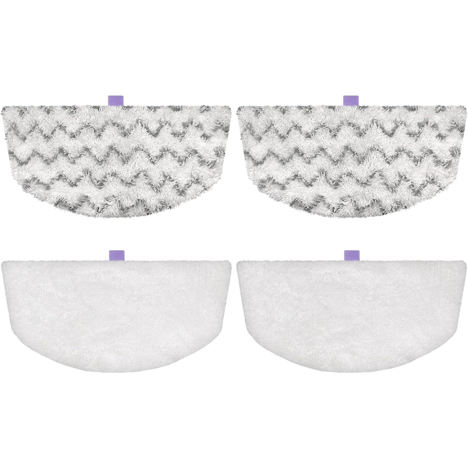 Steam Mop Replacement Pads Compatible with Bissell Powerfresh Mop Pads for Bissell 1940 1806 1544 1440 2075 2685 2814 Series Mops , 4 Pack 4-Pack
