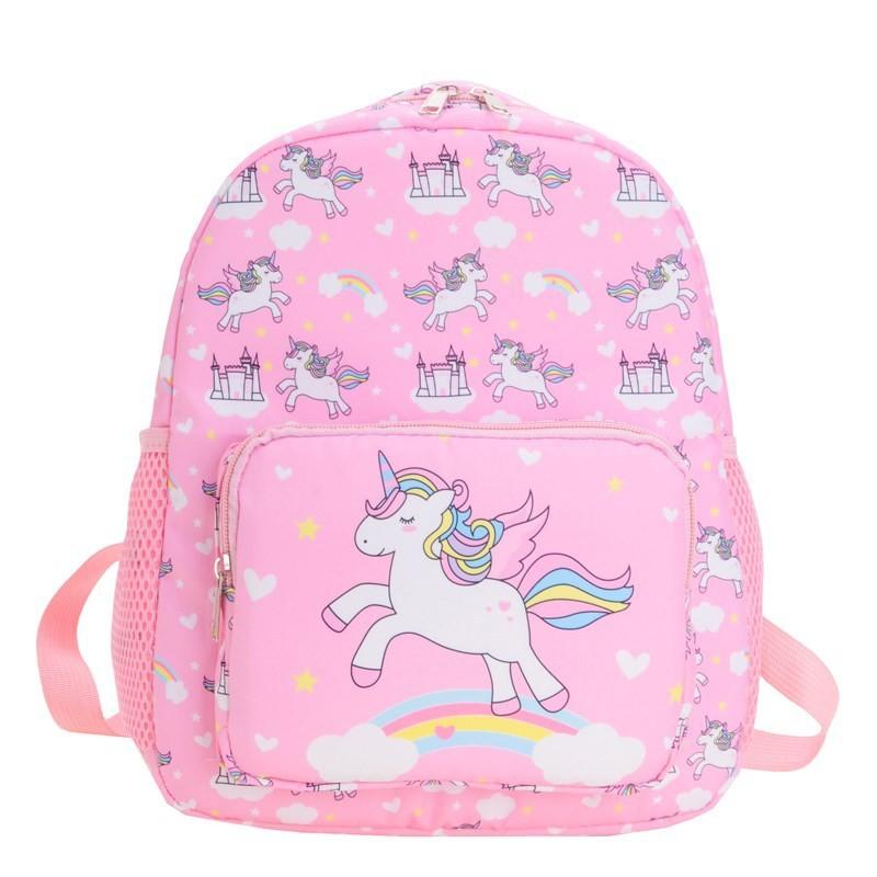 Bag Unicorn Childrens Nylon Backpack Printed Student Cartoon Backpack Cute