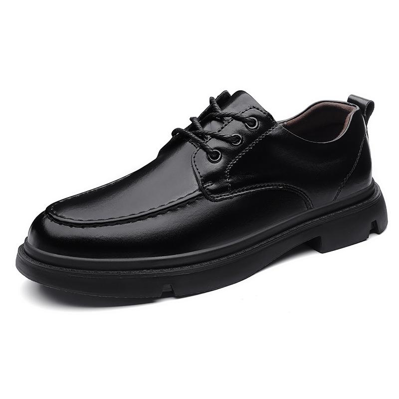 

2025 Lightweight Casual Leather Shoes High Quality Minimalist Style Versatile Men s Comfortable Non-Slip Driving Shoes 44