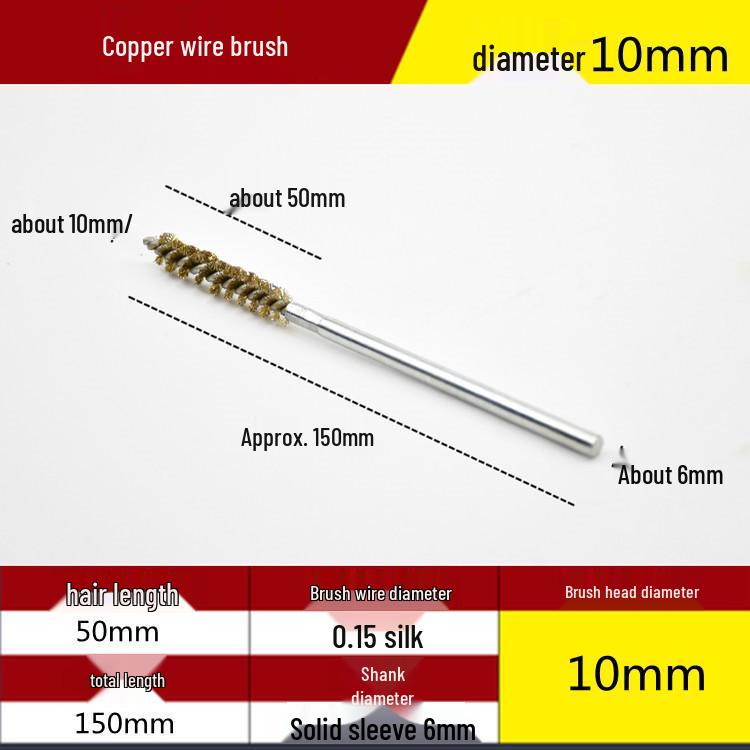 Electric Drill Stainless Steel Pipe Brush with Extended Handle for Polishing, Grinding, Deburring, and Rust Removal