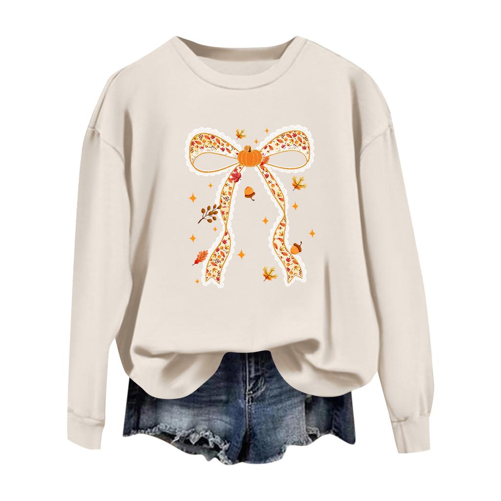 Women  Tops Women's Long Sleeve Sweatshirt Casual Crewneck Loose Fit Pollover Fleece Tops