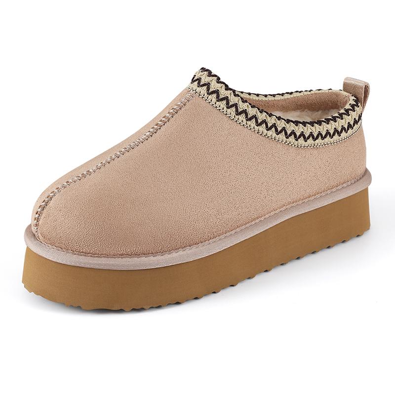 Fashion Smile Winter Fuzzy Women Shoes Classic Brand Suede Women Slippers Outdoor Fuzzy Antiskid Shoes Women Indoor Fluffy House Shoes