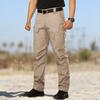 Men's Tactical Cargo Pants Outdoor Durable Work Trousers Multi Pocket Straight Leg Lightweight Breathable Fabric for Summer