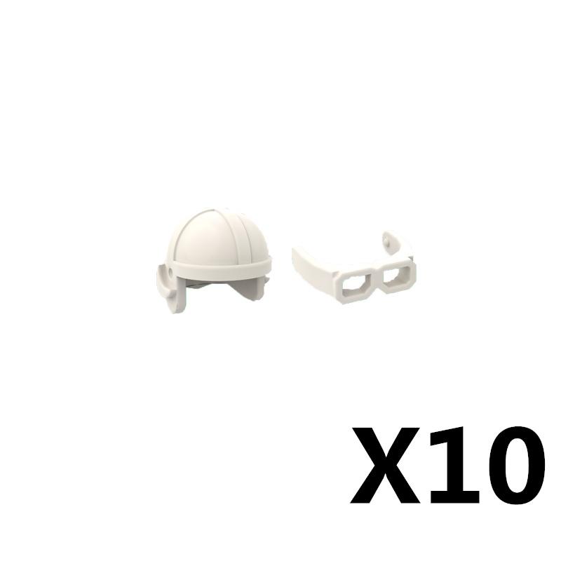 MOC Soldat Medieval Blocuri de Construcții Rege Barba Cască Militară Esarfă Ochelari Curea Pălărie de cowboy Capă de rață Mini Jucării Cadou de cărămidă K042