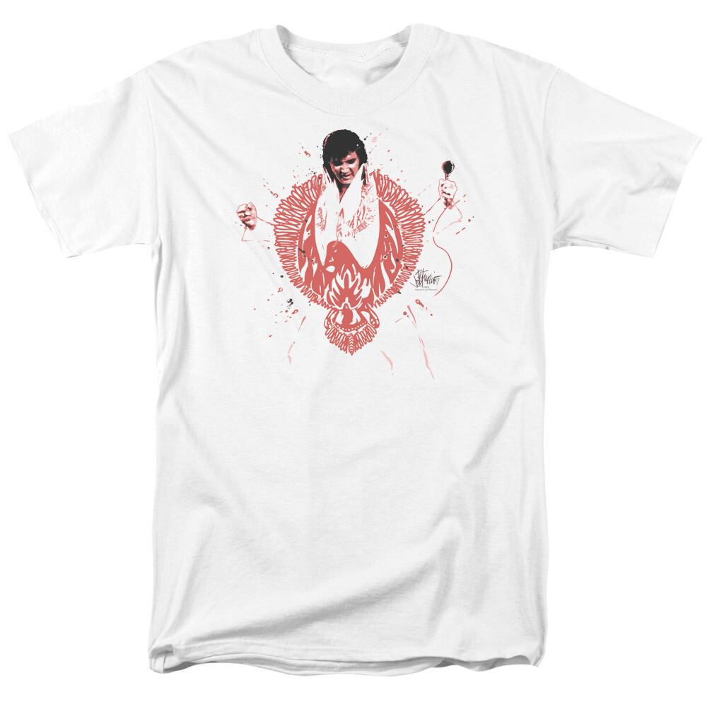 Elvis Red Phoenix T-Shirt to 5X XXXL