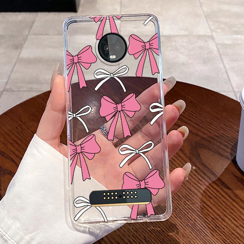 Für Motorola Moto Z3 Play XT1929 Hülle Klar Luxus Niedlich Liebeshase Lustig TPU Weiches Silikon Handyhülle Moto Z3 Play Rückabdeckung