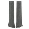 Men Toe Socks Long Cotton Simple Business Stockings Breathable 5 Finger Socks Calf For 4 Seasons