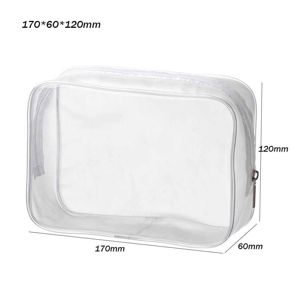 Transparent Printing Travel Organizer Multifunctional Clear Makeup Pouch Portable PVC Wash Bags