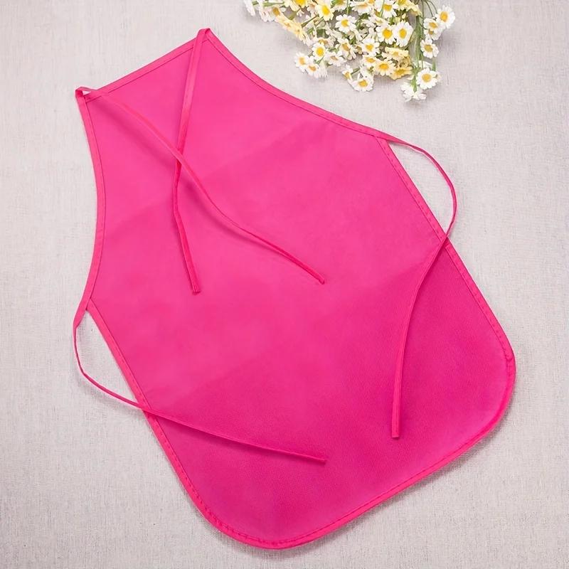 30pcs Kids Non-woven Fabric Apron Class Craft Art Painting Children Apron Disposable Safety Cleaning Apron Student Drawing Bib