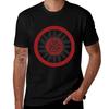Black Sun Norse Pagan Mythology Vegvisir Tshirt All Match Print Short Sleeve Top