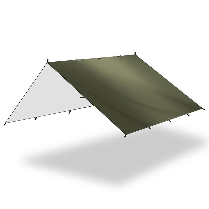 

4x4m 4x3m 3x3m брезентовая палатка водонепроницаемая для кемпинга с защитой от ультрафиолета для пешего туризма и походов, брезентовая палатка для кемпинга, туристический пляжный навес от солнца 4*4m армия зеленый