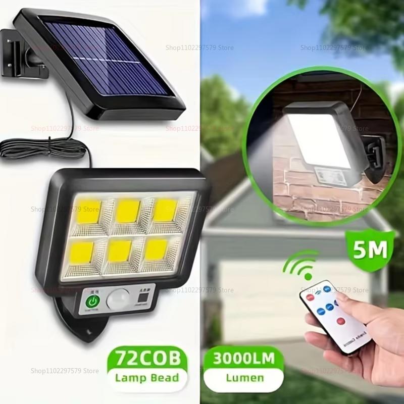 Multifunctional Solar Lamp Outdoor Garden Decoration Solar LED Light Waterproof Sunlight Powered Spotlight with Motion Sensor