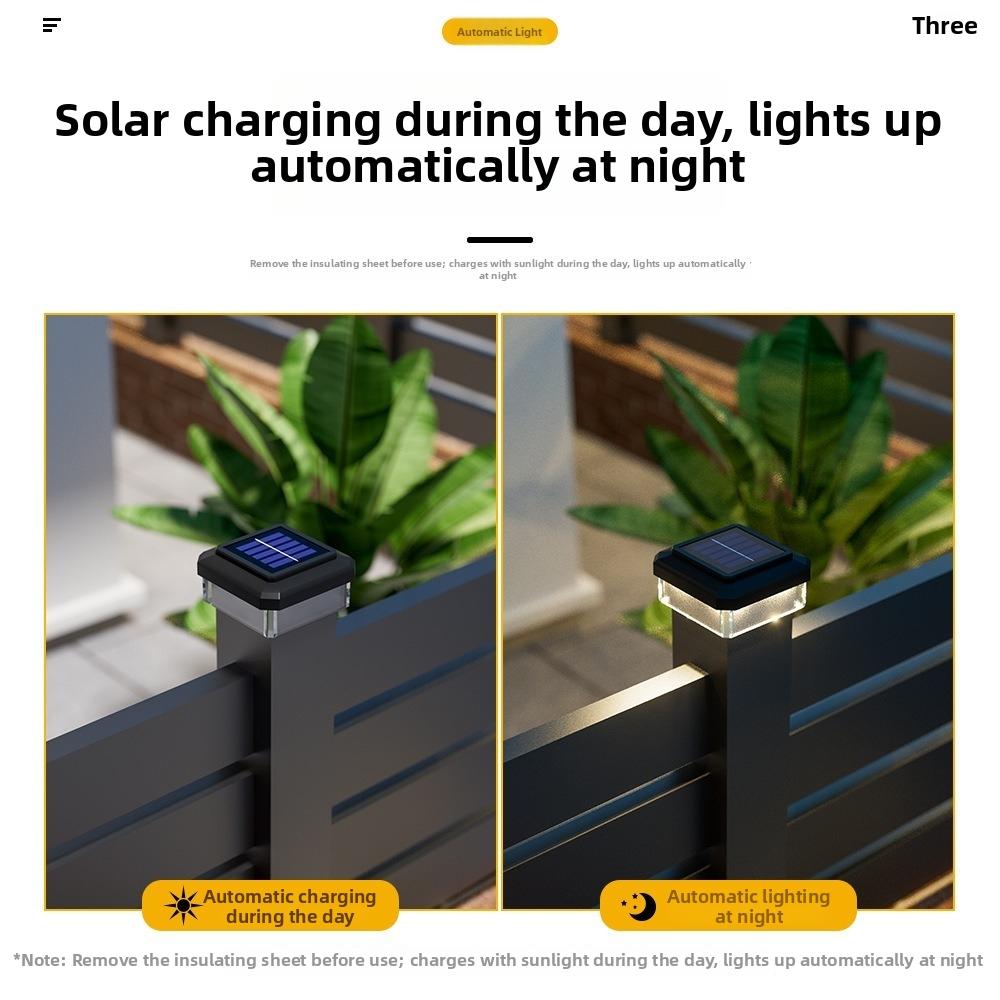 IP65 Waterproof Solar LED Post Cap Light LED Light Deck Lighting New Garden Lighting