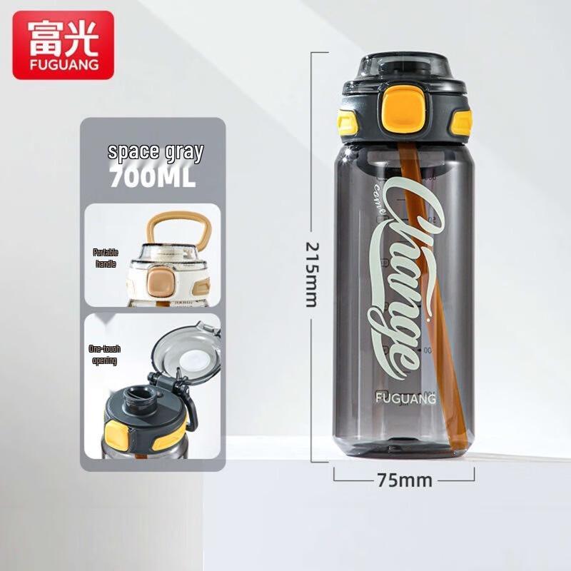 Fuguang Portable PC Straw Water Bottle