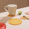 8Pcs/Set Cute Burger Shape Coaster Non-slip Creative Cup Pad PVC Insulation Mat  Afternoon Tea Mug