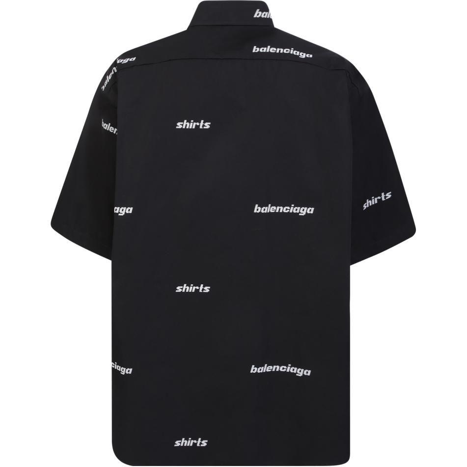 Balenciaga Shirt Regular Fit Men's Black 681702TOL651070