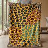 Leopard Heart Luxury Frame 1 Theme blanket Lightweight Warm Flannel Blanket Decorative Throw Blanket for Home Decoration