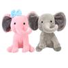 Curled-Nose Plush Elephant Toy