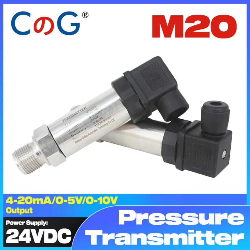 CG Pressure Transmitter Thread M20*1.5 High Precision Water Gas Oil Pressure Sensor 4-20mA/0-5V/0-10V Output Transducer