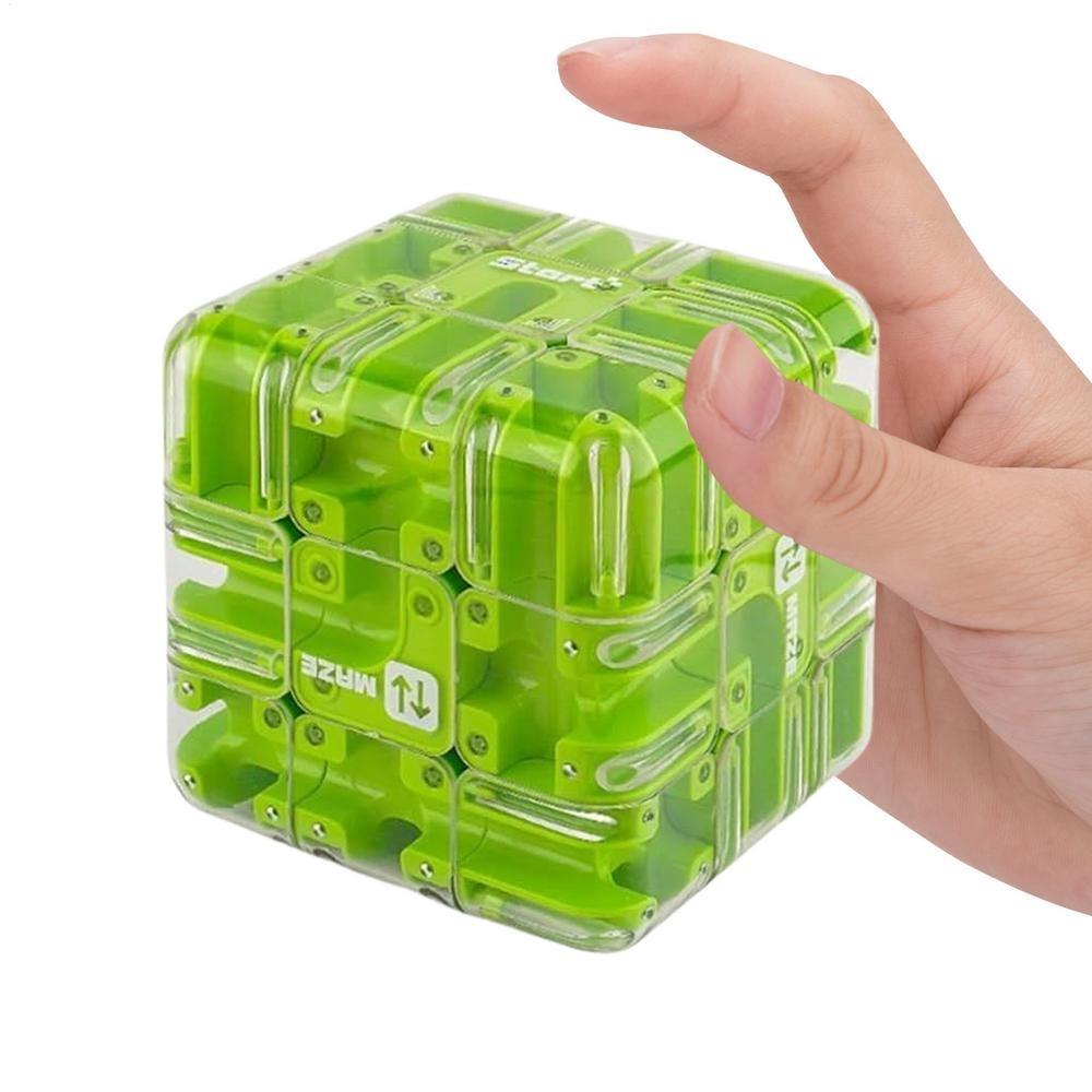 3D Puzzle Ball Maze Toy Stress Resistant Kids Fingertip Puzzle Intelligence Cube Magic Toys  Gift