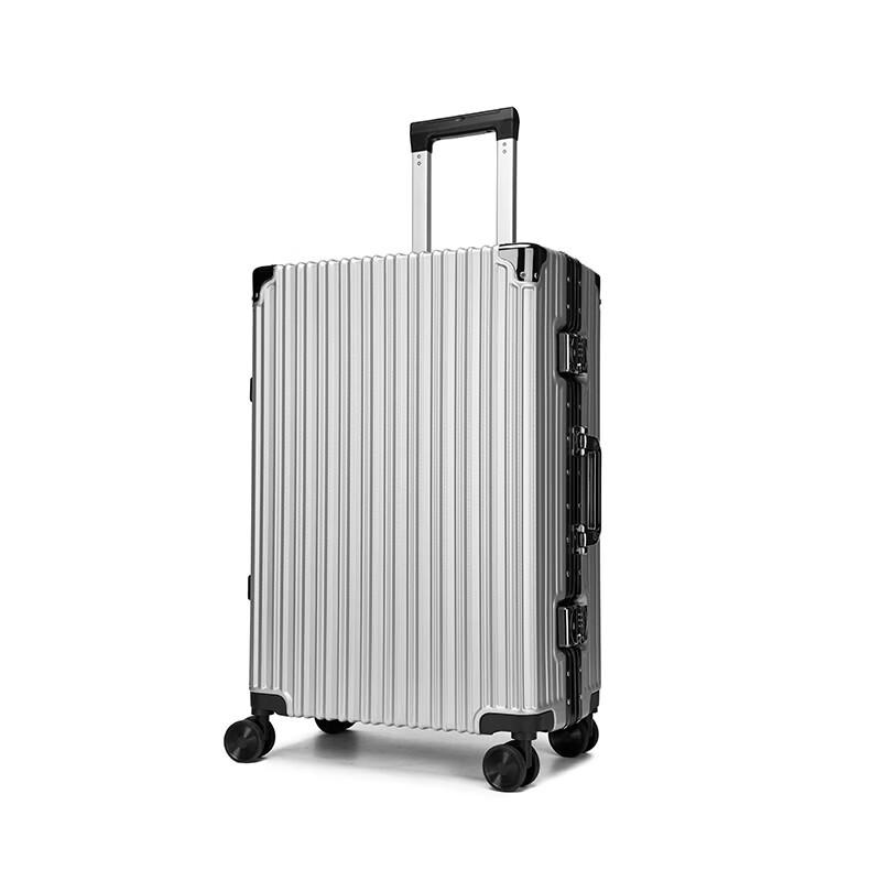 Hengyuanxiang HYX8045-20 Upgraded Striped Aluminum Frame Carry-On Suitcase