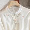 Women's New Chinese Style Retro Loose Stand-up Collar Shirt