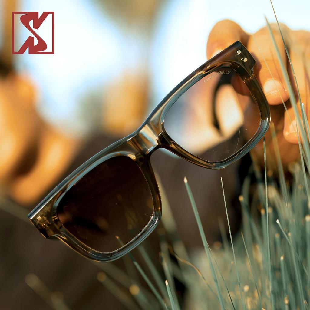 Retro Thick Square Sunglasses for Men and Trendy Rectangular Turtle Black Frame 70s 80s Eyewear [SHEEN KELLY] Women, Shades,