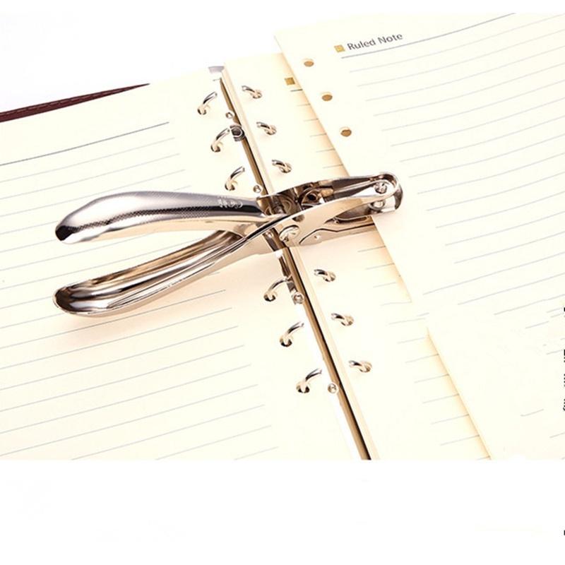 Pressing Punch Circular Paper Punching DIY Scrapbook Loose Leaf Circular Cutting Tool Handheld Metal Office Binding Supplies