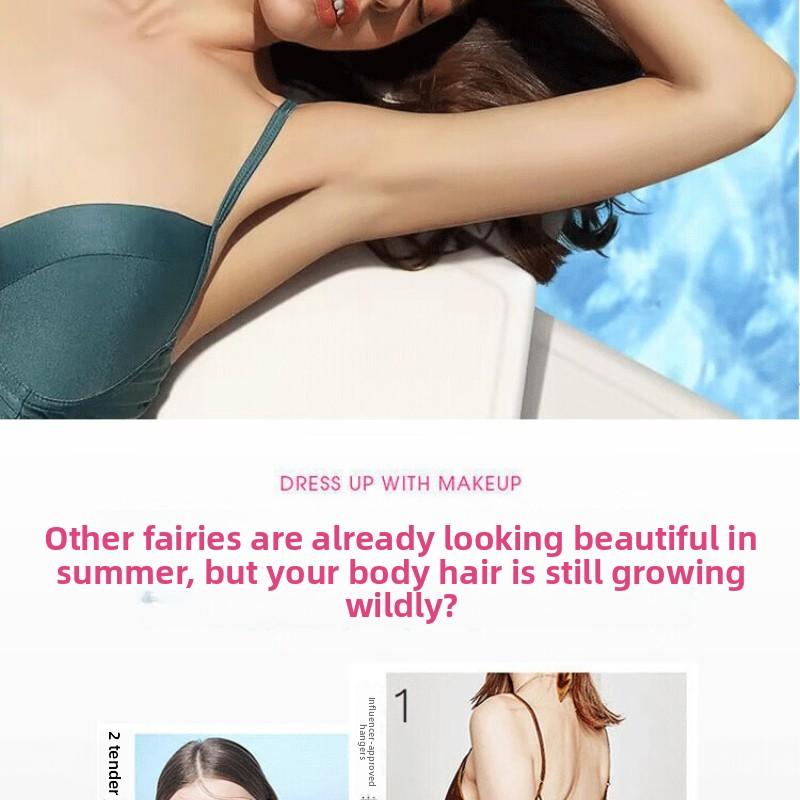 Quick Hair Removal Cream 50g - Painless & Gentle Formula, Works In 5 Mins, For Sensitive Skin, Lasting Smoothness