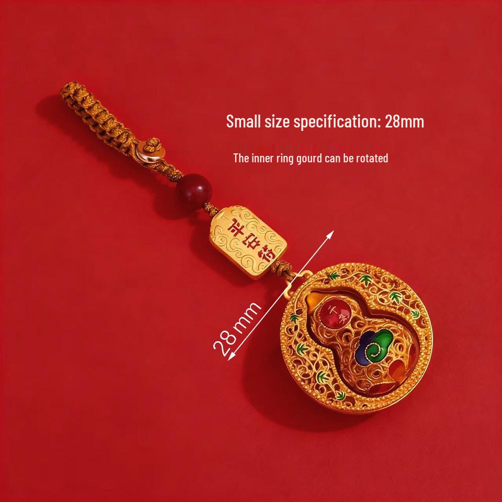 Rotating Gourd Charm Phone Lanyard & Keychain