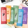 6 Stück Pflanzen Flüstern PVC Lesezeichen Set Natur Pflanzen Blumen Transparent Markierer Seite Notizhalter Schule Lesen Geschenk