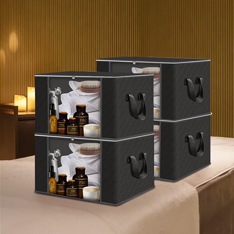 Förvaringslåda i tyg med stor kapacitet, vikbar - Slitstarka, hopfällbara organiseringsväskor för förvaring av kläder, filtar och sängkläder