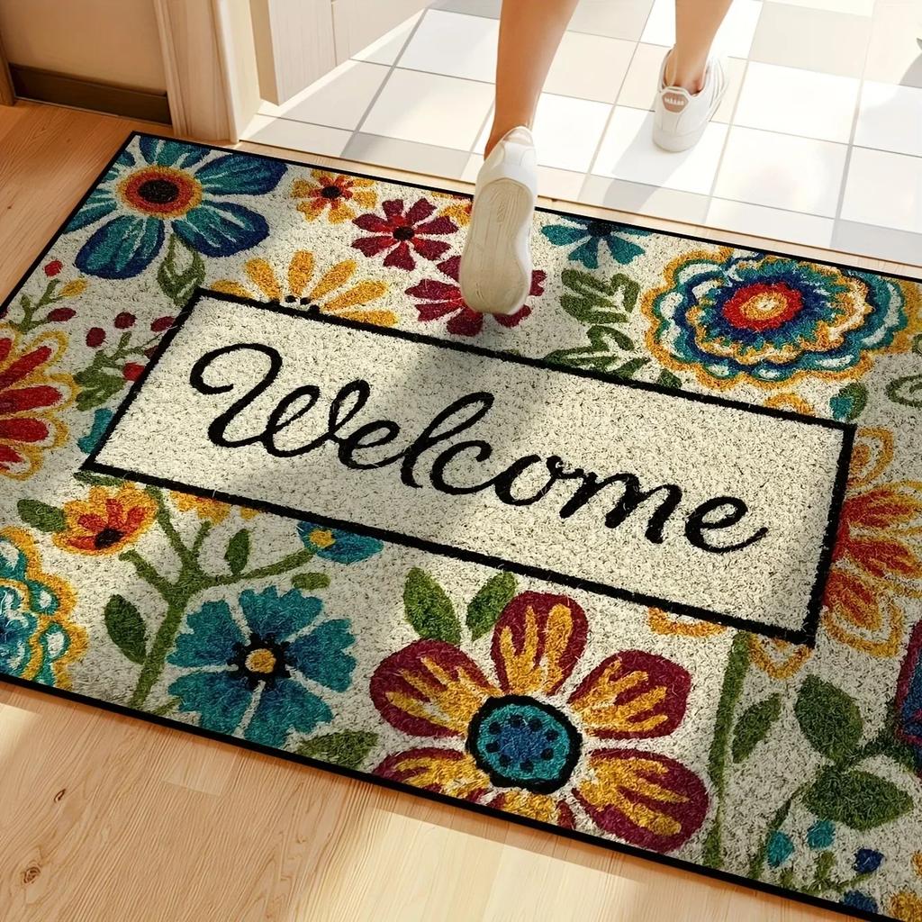 1PC Beach&Wave Pattern Door Mats Kitchen Rugs Non-Slip Pop Design Living Room Rugs Bath Mat Carpet for Home Sink Laundry Decor