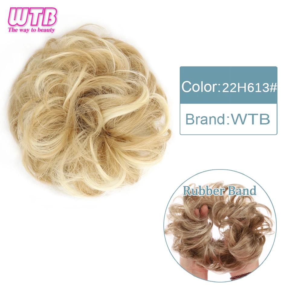 Synthetic Curly Straight Hair Messy Buns Female Hair Rings Fluffy Hair Pans Invisible Natural Seamless Donut Chignon Accessories