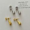 Water Droplet Shaped Earrings New Two Ways To Wear Simple Design Personality Simplicity High-End Feeling Earrings Accessories