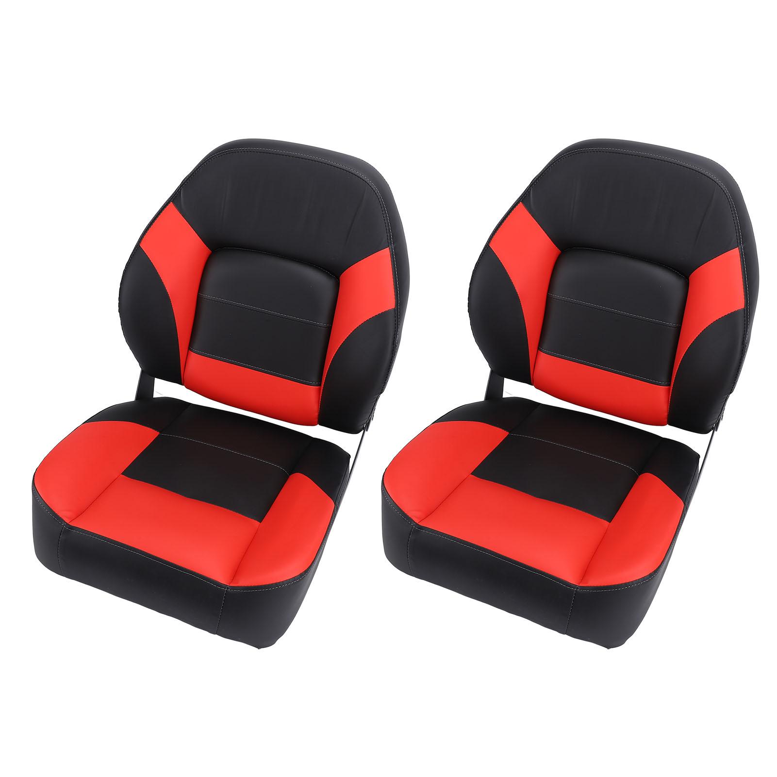 

2 шт. Сиденье капитана яхты Водостойкое Эргономичная пена Подкладка Высокая спинка Откидное Сиденье для лодки для