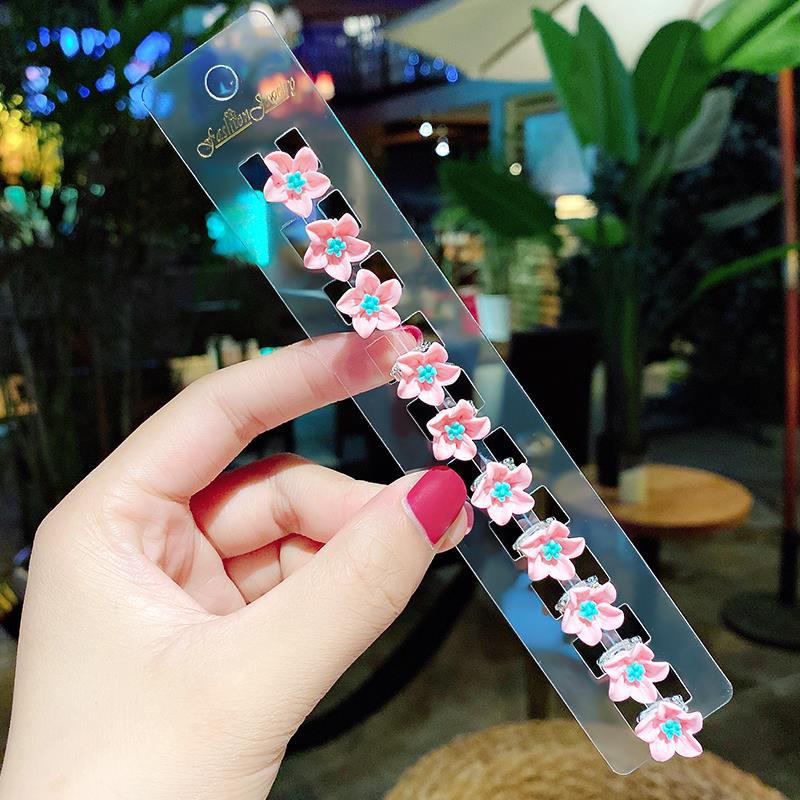 Princess Crown Baby Clip Hairstyle Children's Pearl Rhinestone Bean Buckle Hairpin Children's Girl Disc Hair Small Buckle Grab