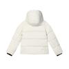 Fila Heritage Warm Versatile Solid Color Logo Hooded Long Sleeve Down Jacket Women Outerwear Cloud-Mushroom-White F11W448901FWT