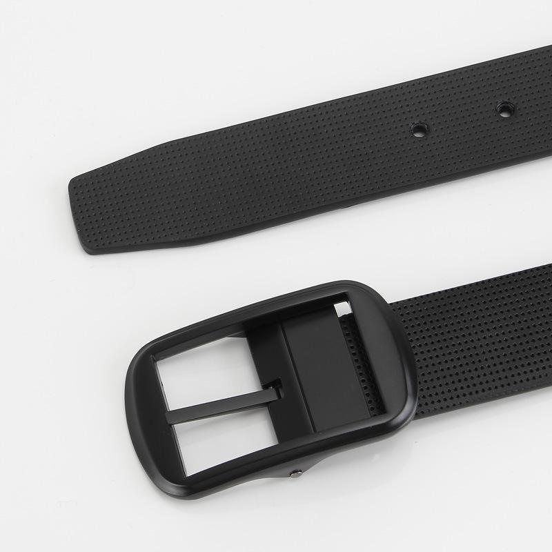 Needle Buckle Pin Buckle Belt Men's Genuine Leather Two Layer Leather Fashionable Casual Belt